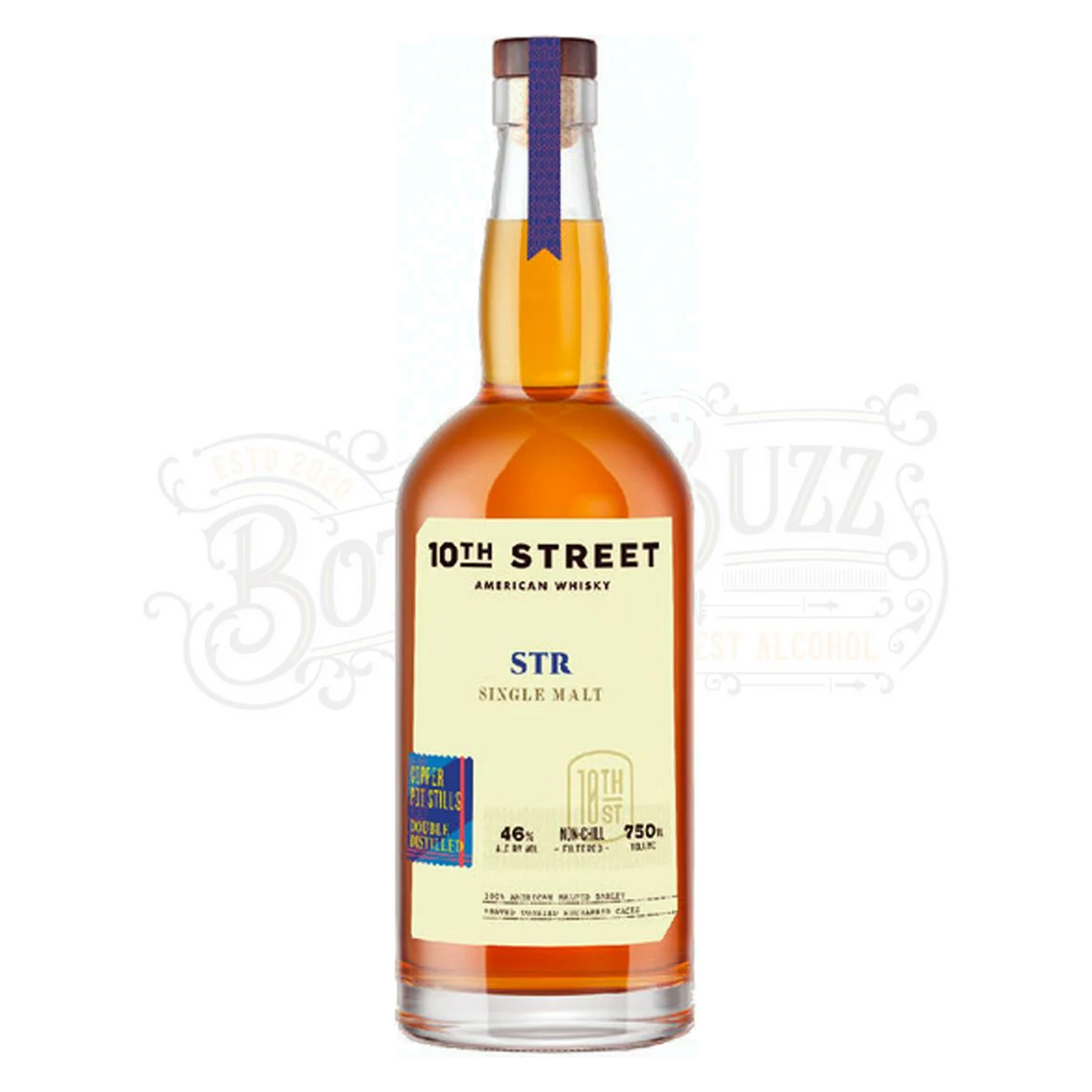 10th Street American Whiskey Single Malt Str
