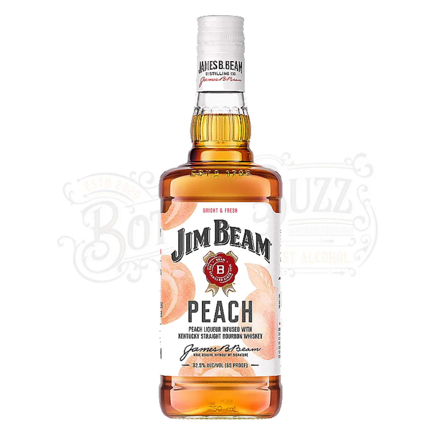 Jim Beam Peach Infused Straight Bourbon 375 ml