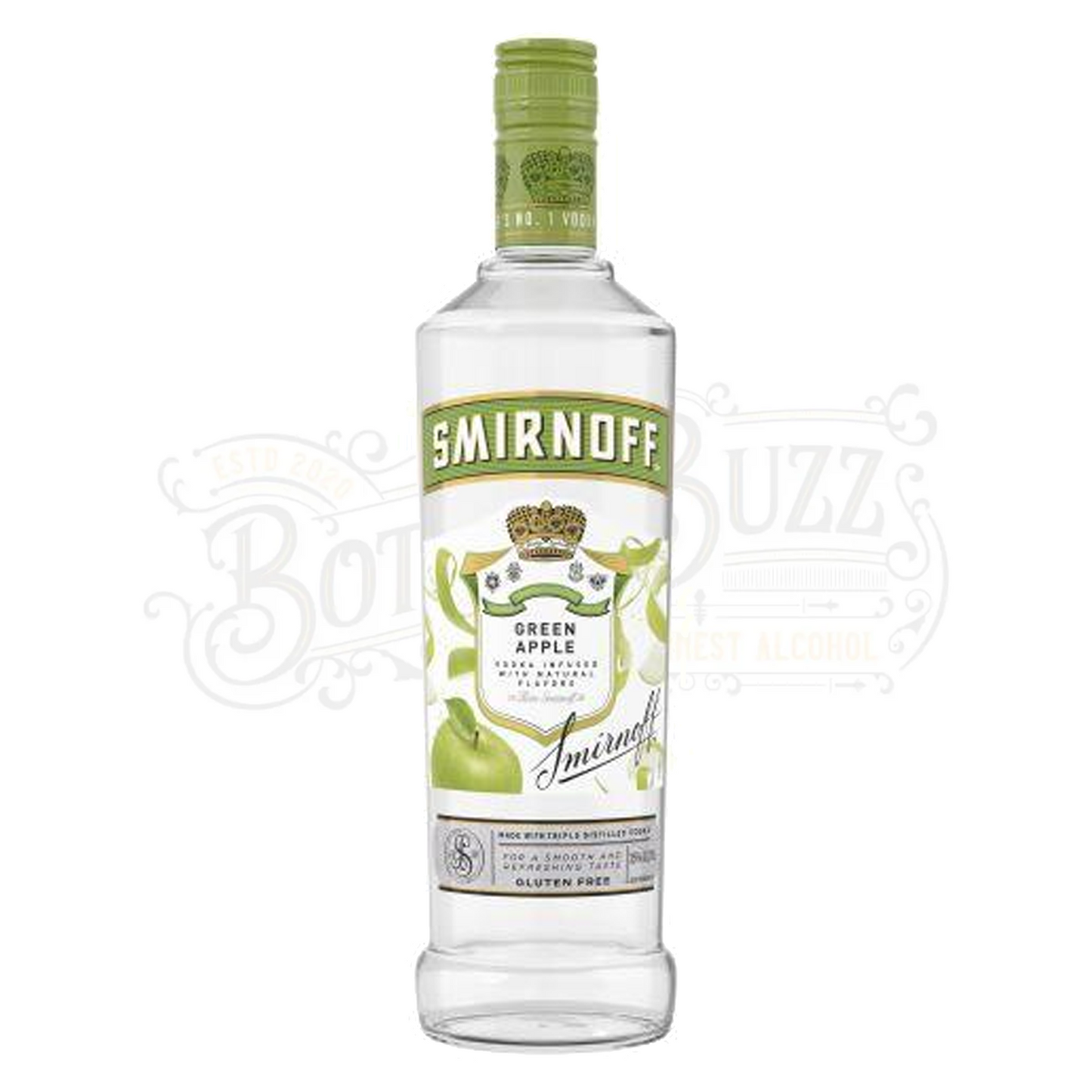 Smirnoff Apple Flavored Vodka Green Apple 1.75 L