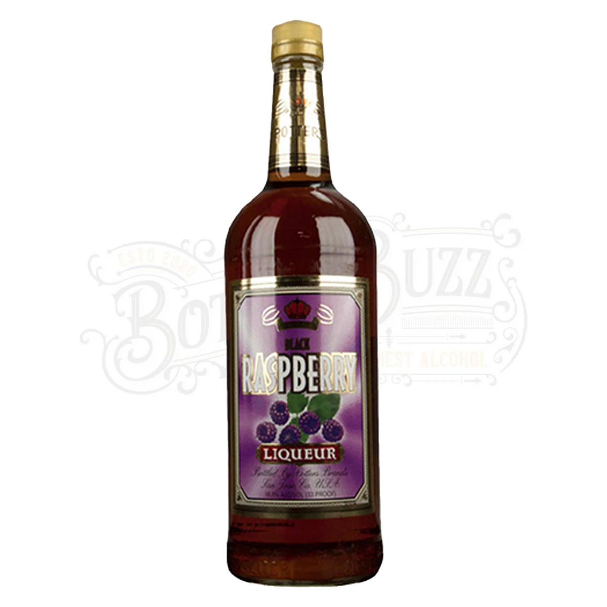 Potter's Black Raspberry Liqueur 1 L
