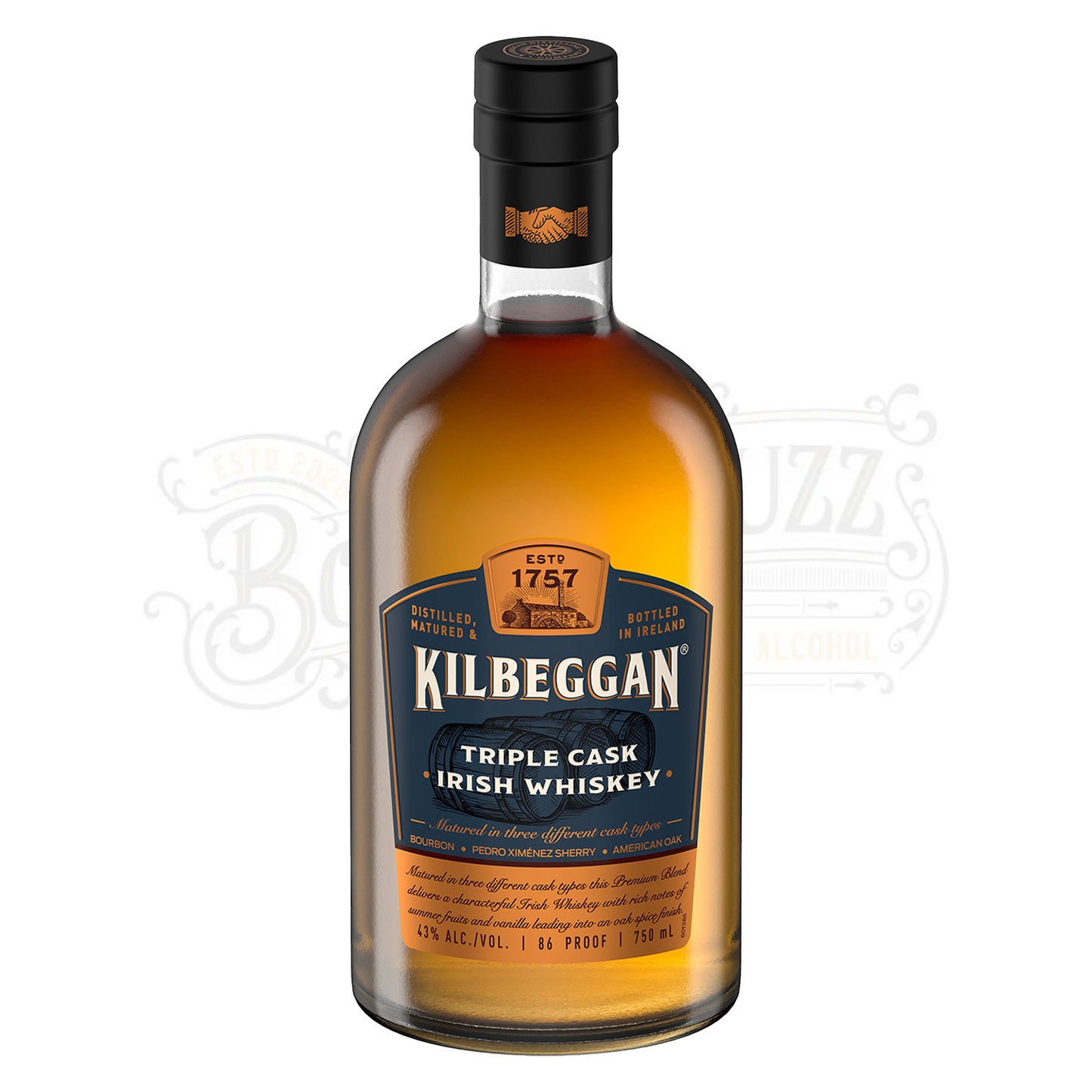 Kilbeggan Blended Irish Whiskey Triple Cask