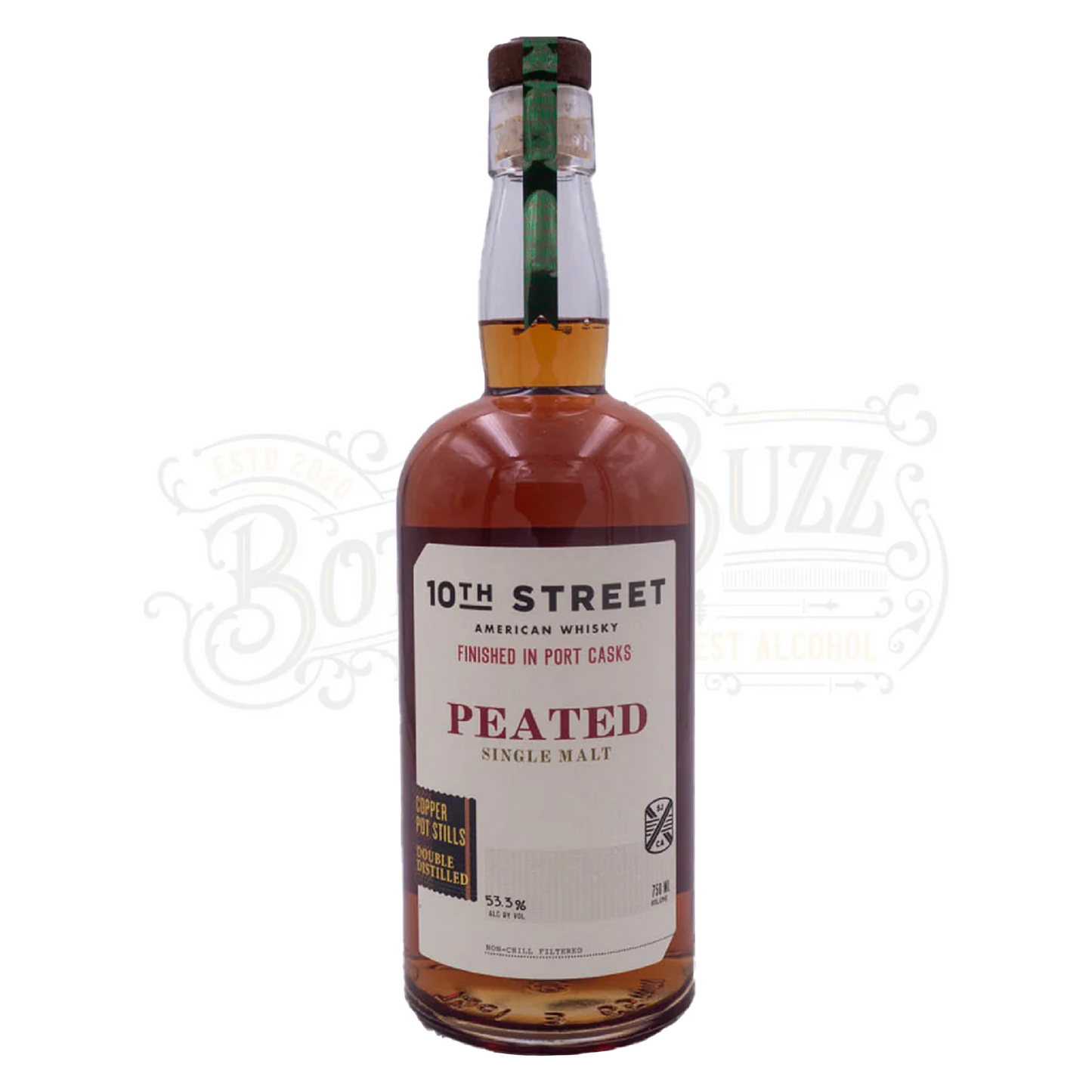 10th Street American Single Malt Whisky Peated Cask Strength Port Casks