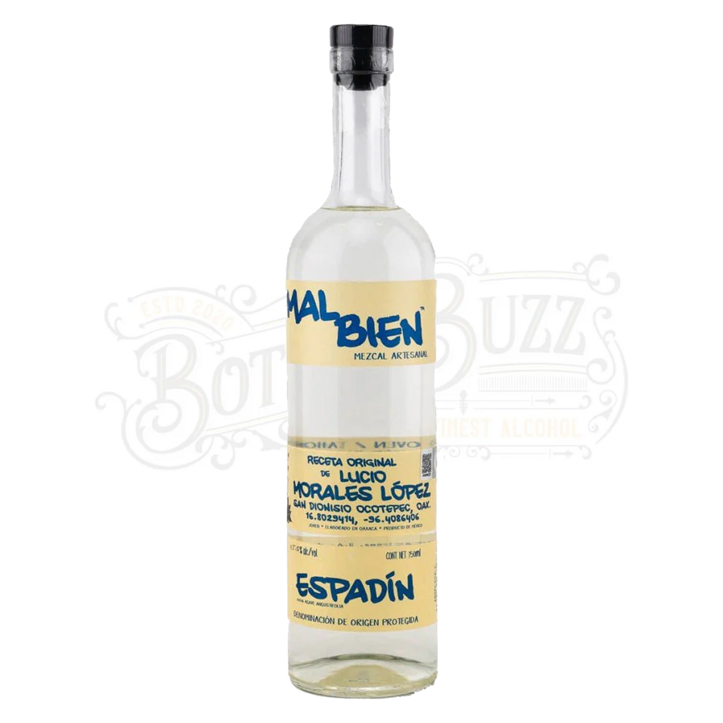 Mal Bien Mezcal Artesanal Espadin Lucio Morales Lopez