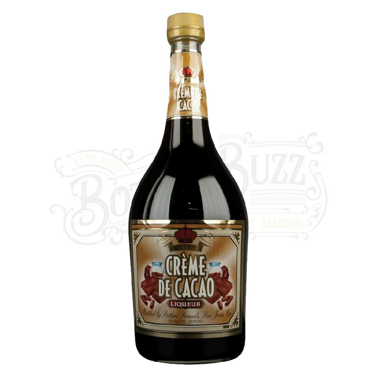 Potter's Creme De Cacao Dark Liqueur