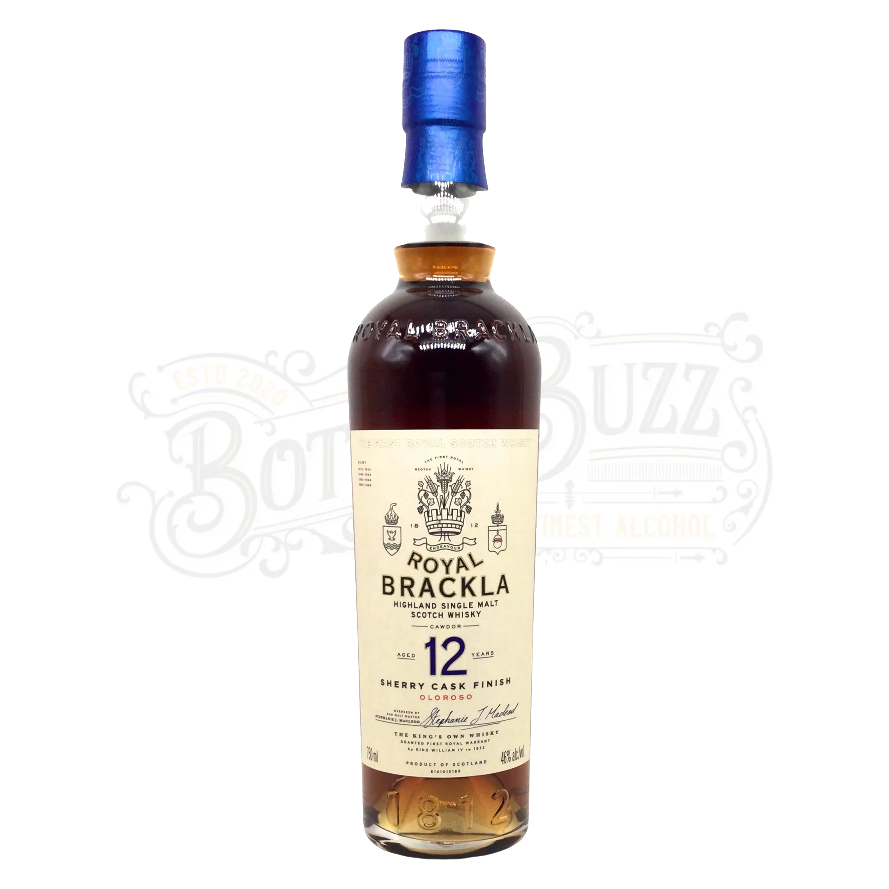 Royal Brackla Single Malt Scotch Sherry Cask Finish Oloroso 12 Yr