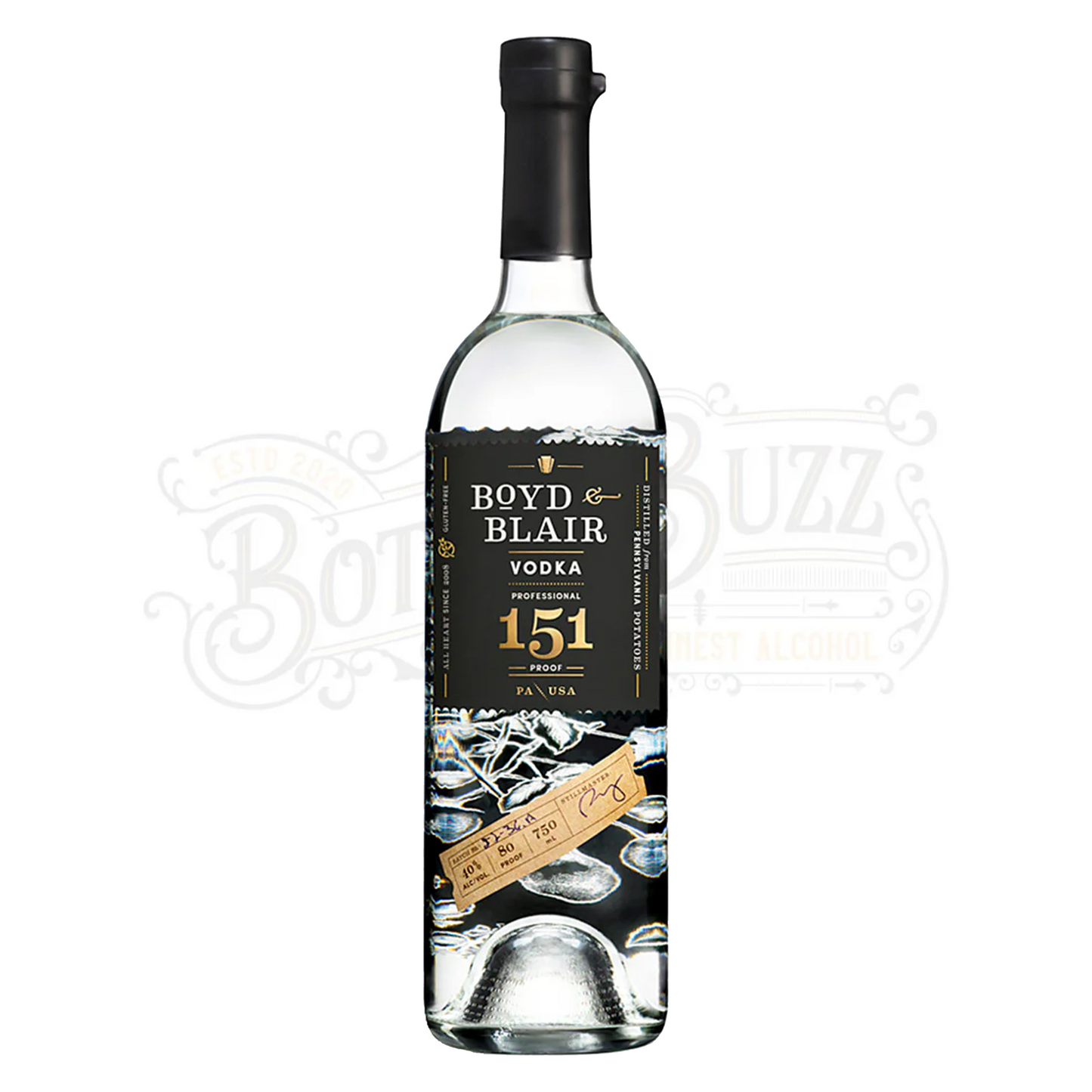Boyd & Blair Vodka Professional Proof 151