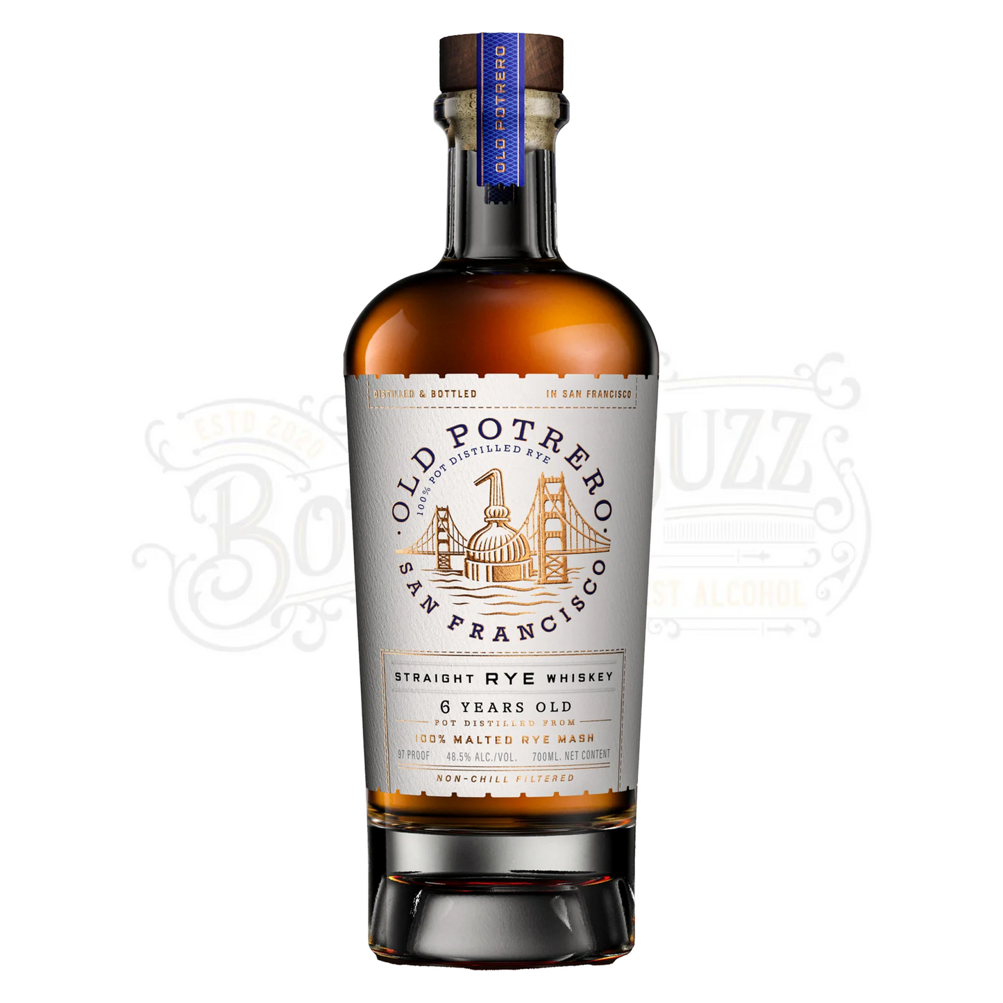 Old Potrero Straight Rye Whiskey 6 Yr 700 ml