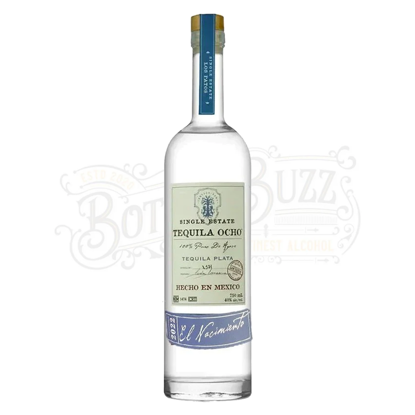 Tequila Ocho Plata Single Estate Corralillos 1 L