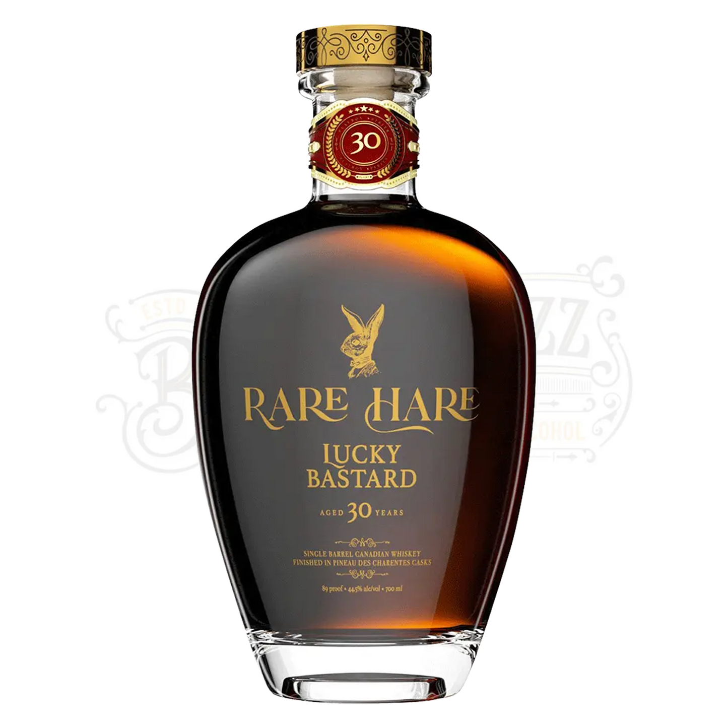 Rare Hare Canadian Whisky Single Barrel Lucky Bastard Finished In Pineau Charentes Casks 30 Yr 700 ml