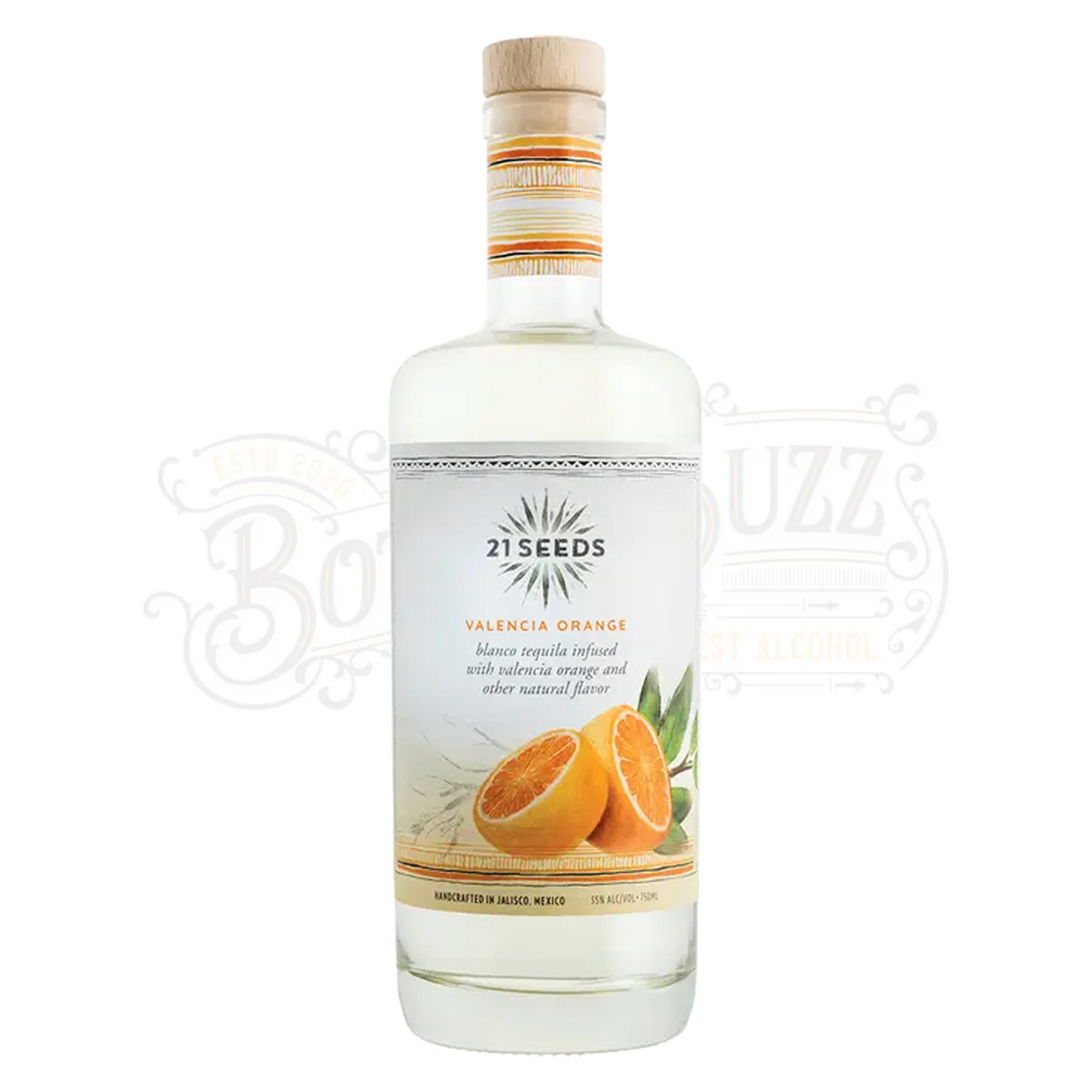 21 Seeds Valencia Orange Infused Blanco Tequila Flavored Tequila