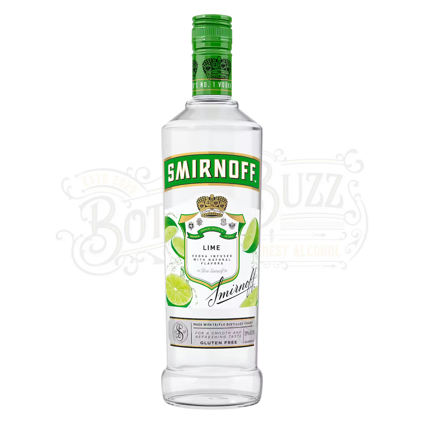 Smirnoff Lime Flavored Vodka 1.75 L