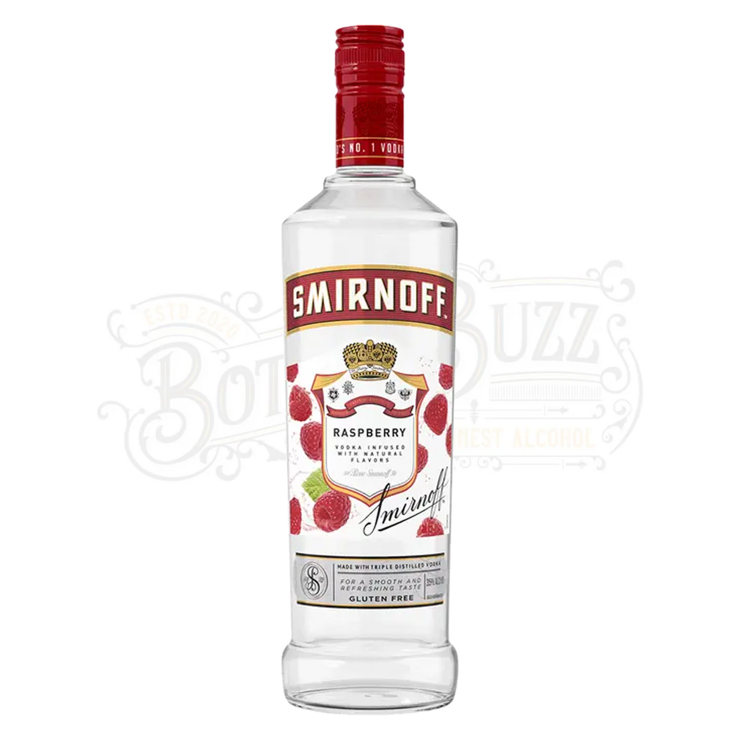 Smirnoff Vodka Raspberry Flavored 375 ml