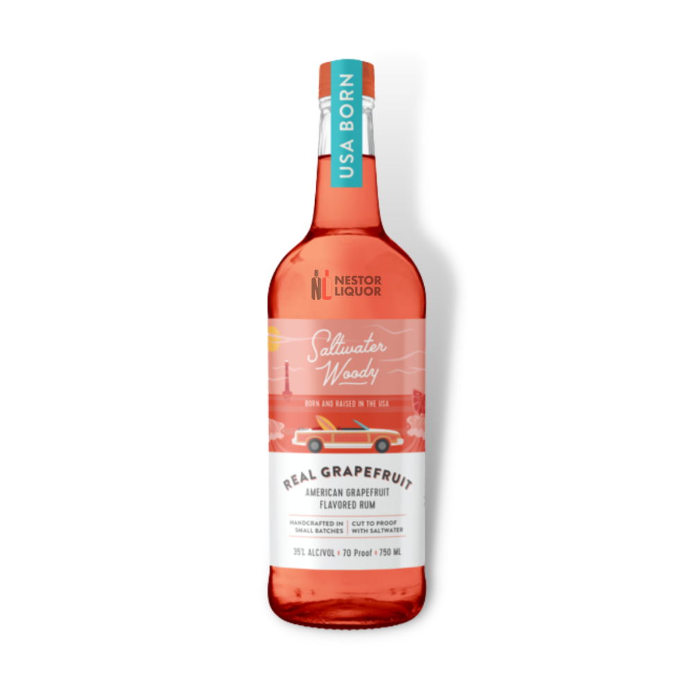 Saltwater Woody Real Grapefruit American Rum 750ml