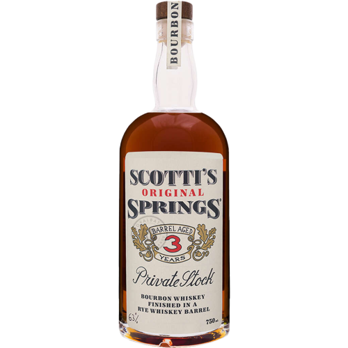 Scotti's Original Springs Private Stock 3 Year Old Straight Bourbon Whiskey