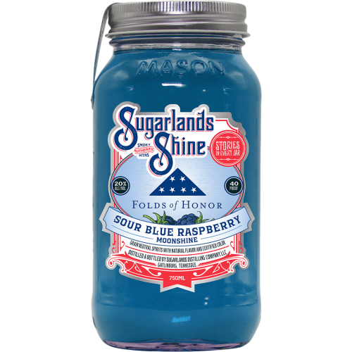 Sugarlands Shine Folds of Honor Sour Blue Raspberry Moonshine