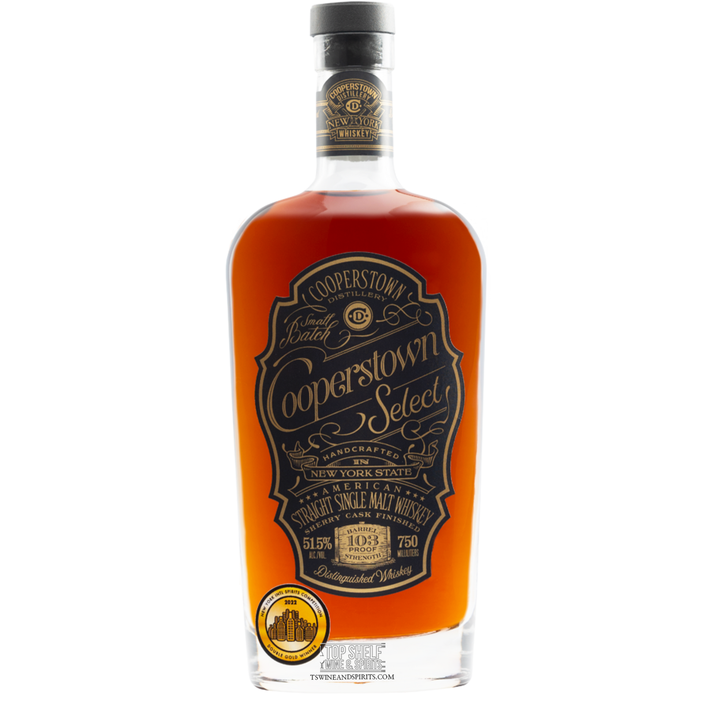 Cooperstown Distillery Select Sherry Cask Single Malt Whiskey