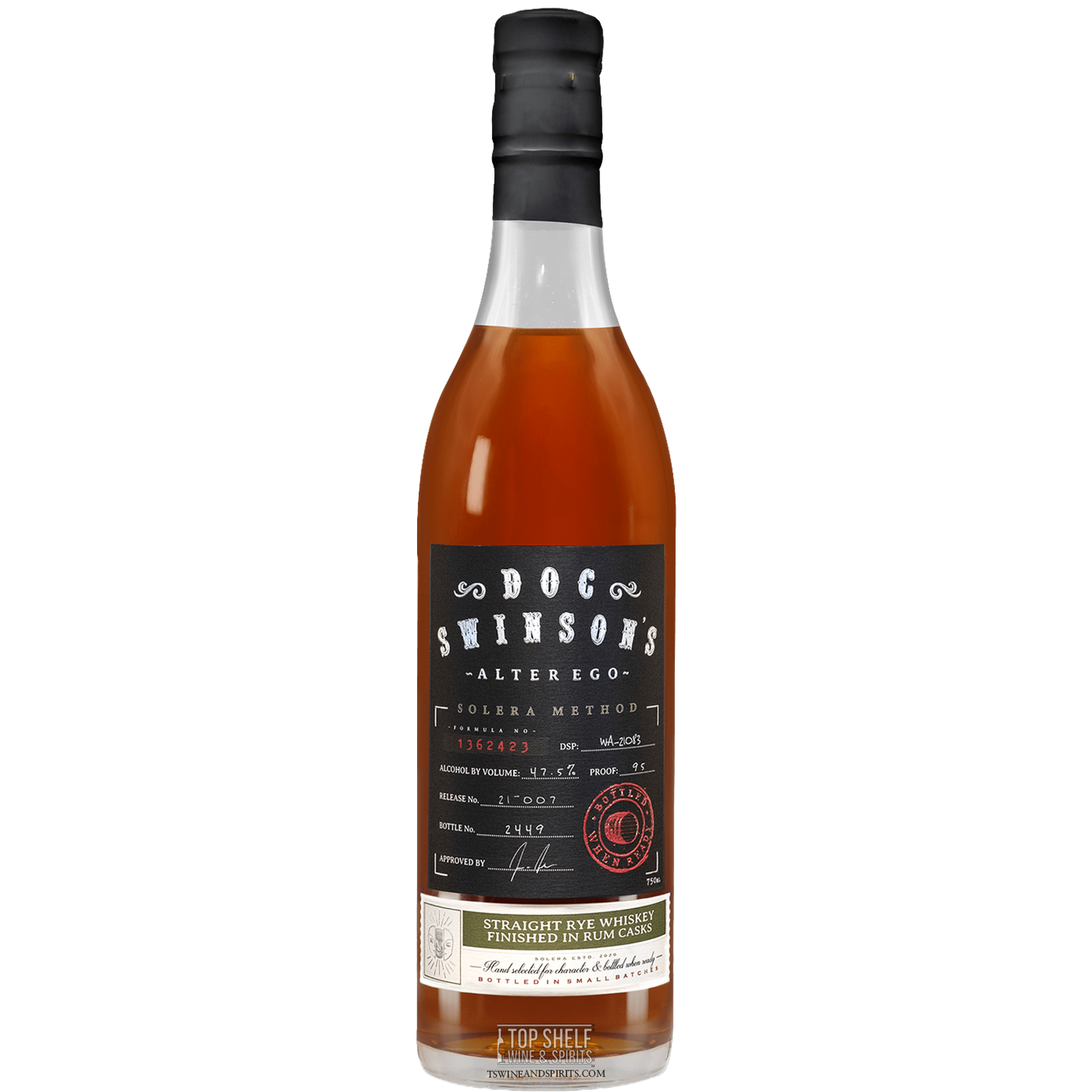 Doc Swinson's Alter Ego Solera Method Rye (Finished in Rum Casks)