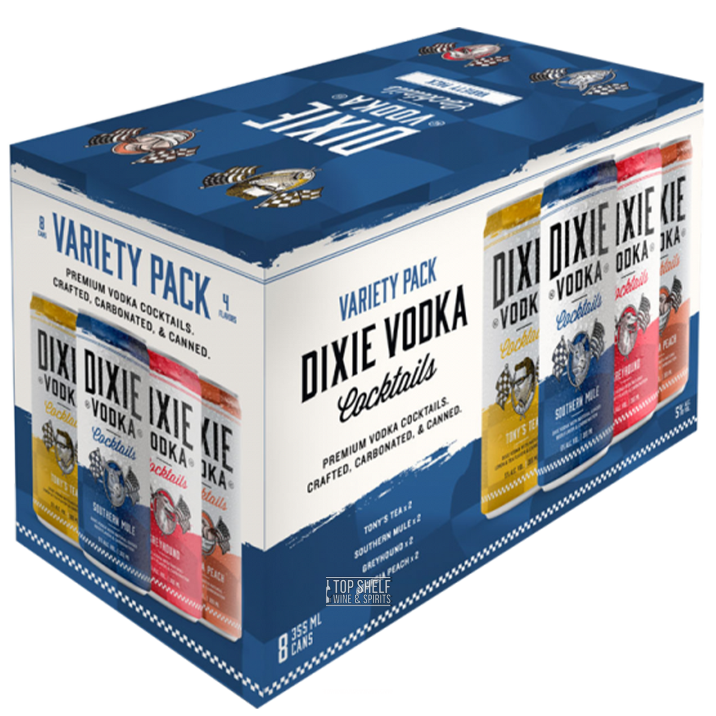 Dixie Vodka Cocktails Variety Pack (8 Cans)