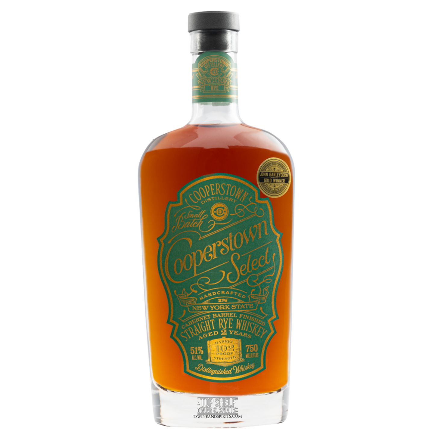 Cooperstown Select Straight Rye Whiskey