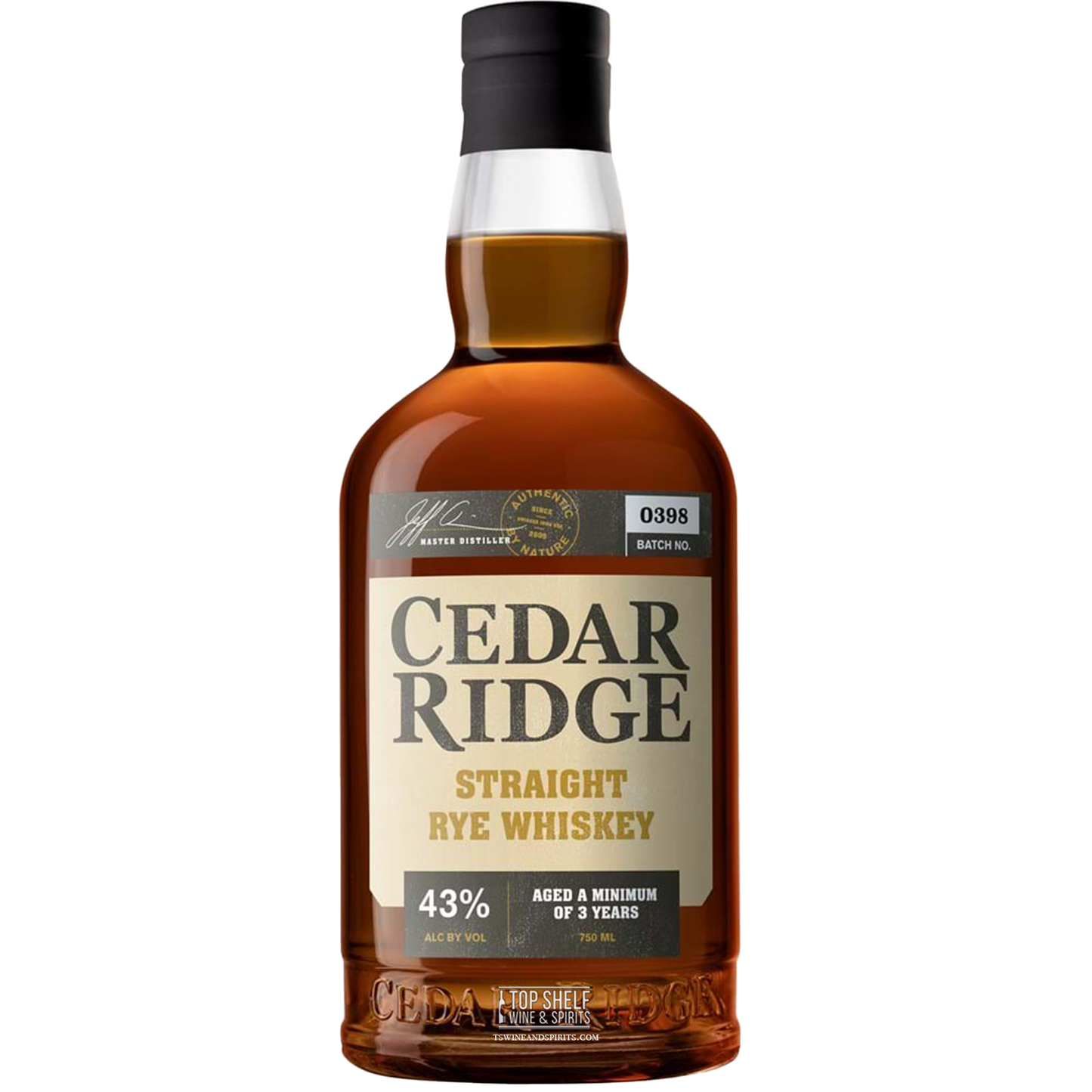 Cedar Ridge Straight Rye Whiskey