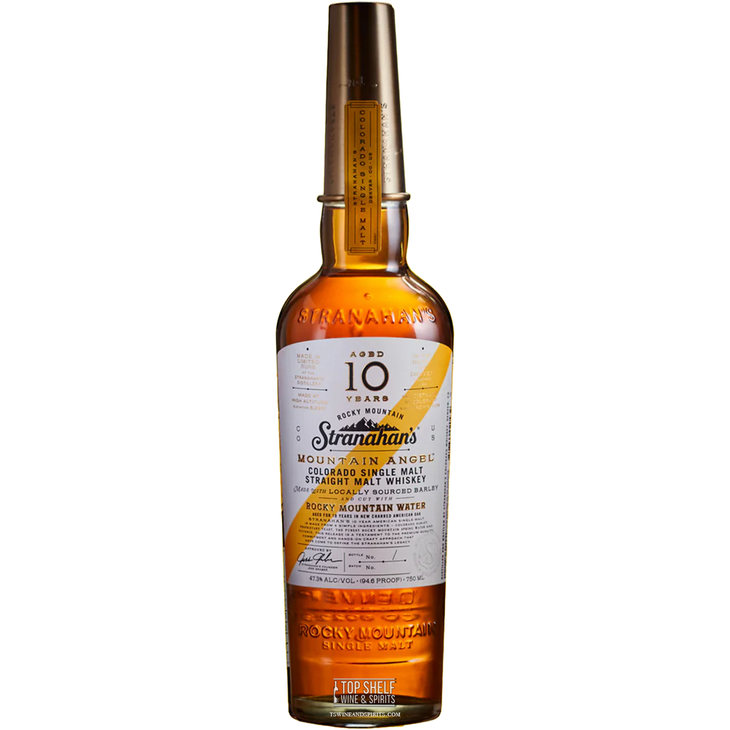 Stranahan's Mountain Angel 10 Year Colorado Single Malt Whiskey