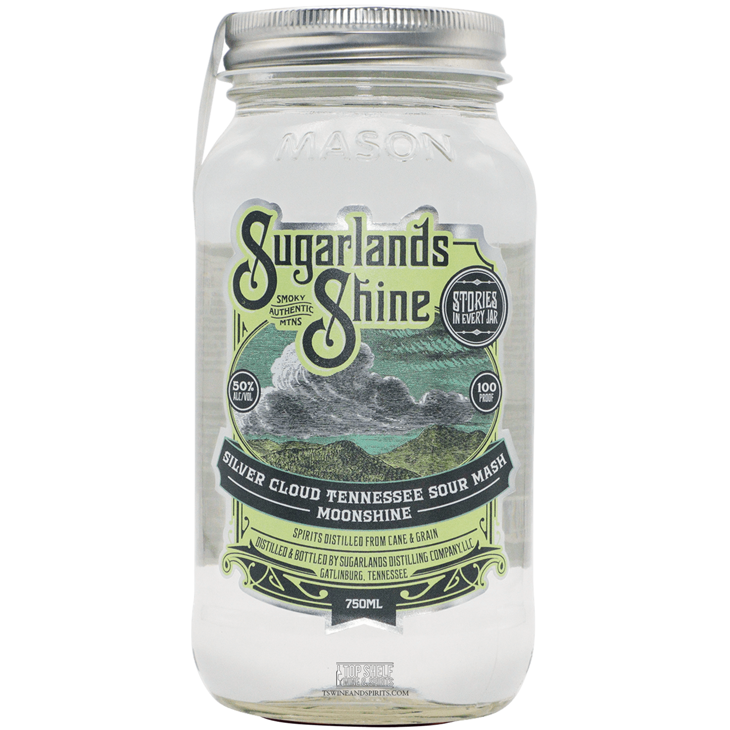 Sugarlands Shine Silver Cloud Tennessee Sour Mash Moonshine