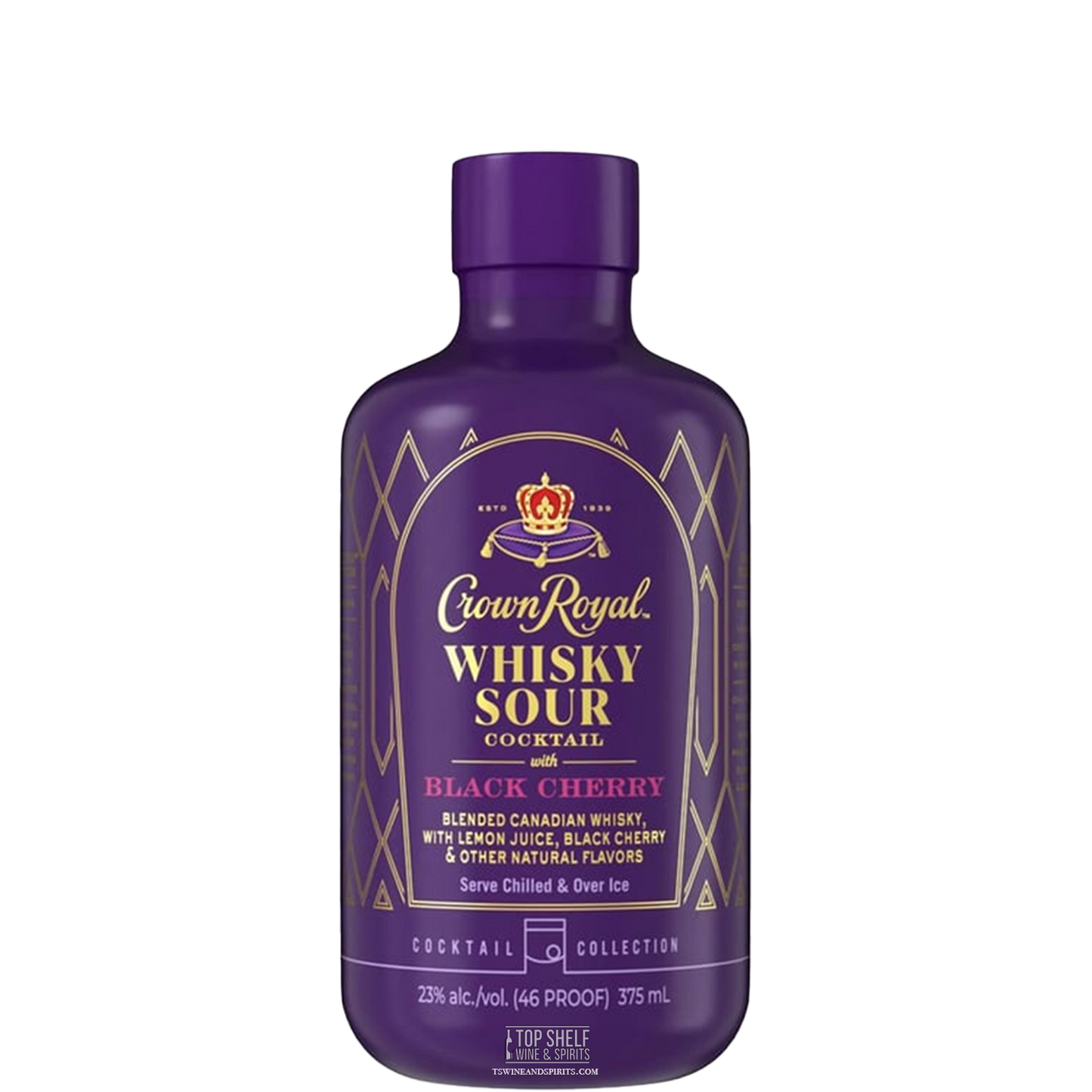 Crown Royal Whisky Sour Black Cherry Cocktail 375ml
