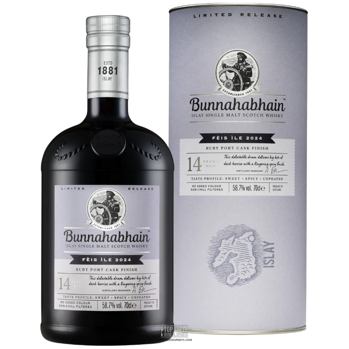 Bunnahabhain Fèis Ìle 2024: 14 Year Old Ruby Port Cask Finish