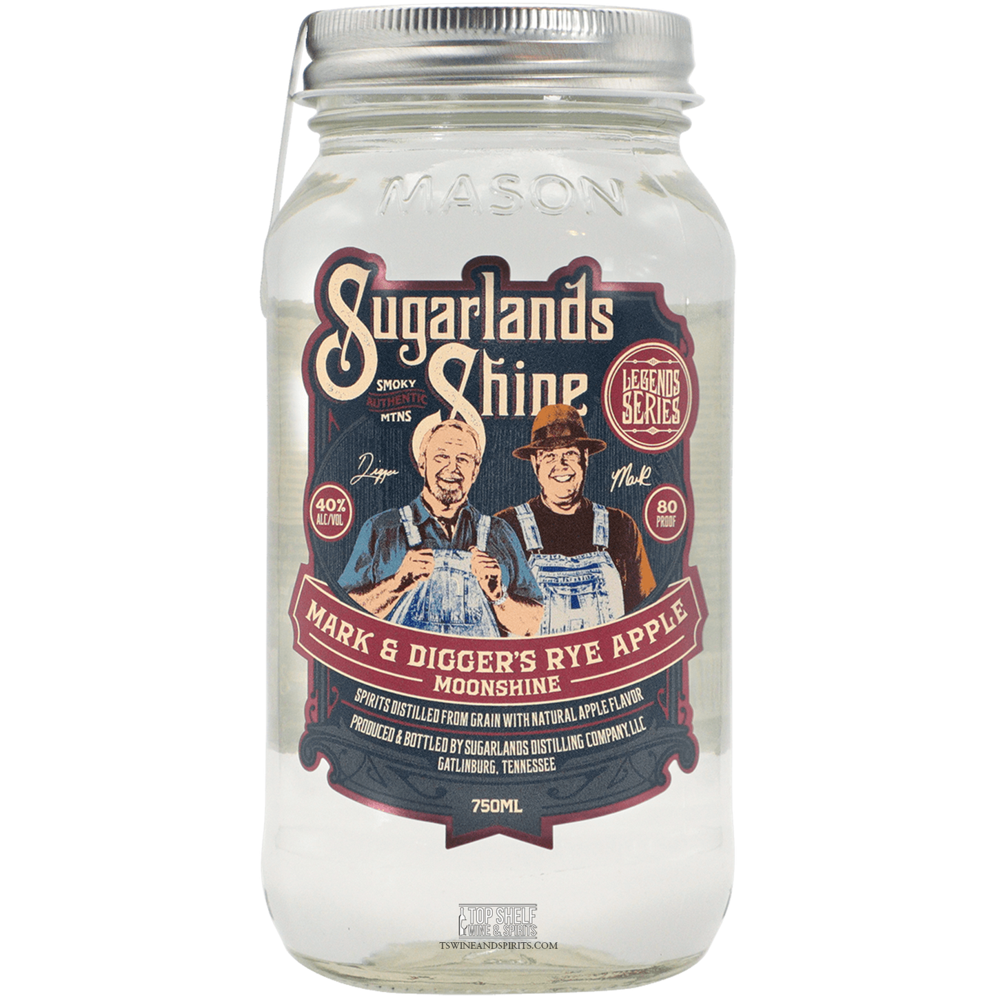 Sugarlands Shine Mark and Digger's Rye Apple Moonshine