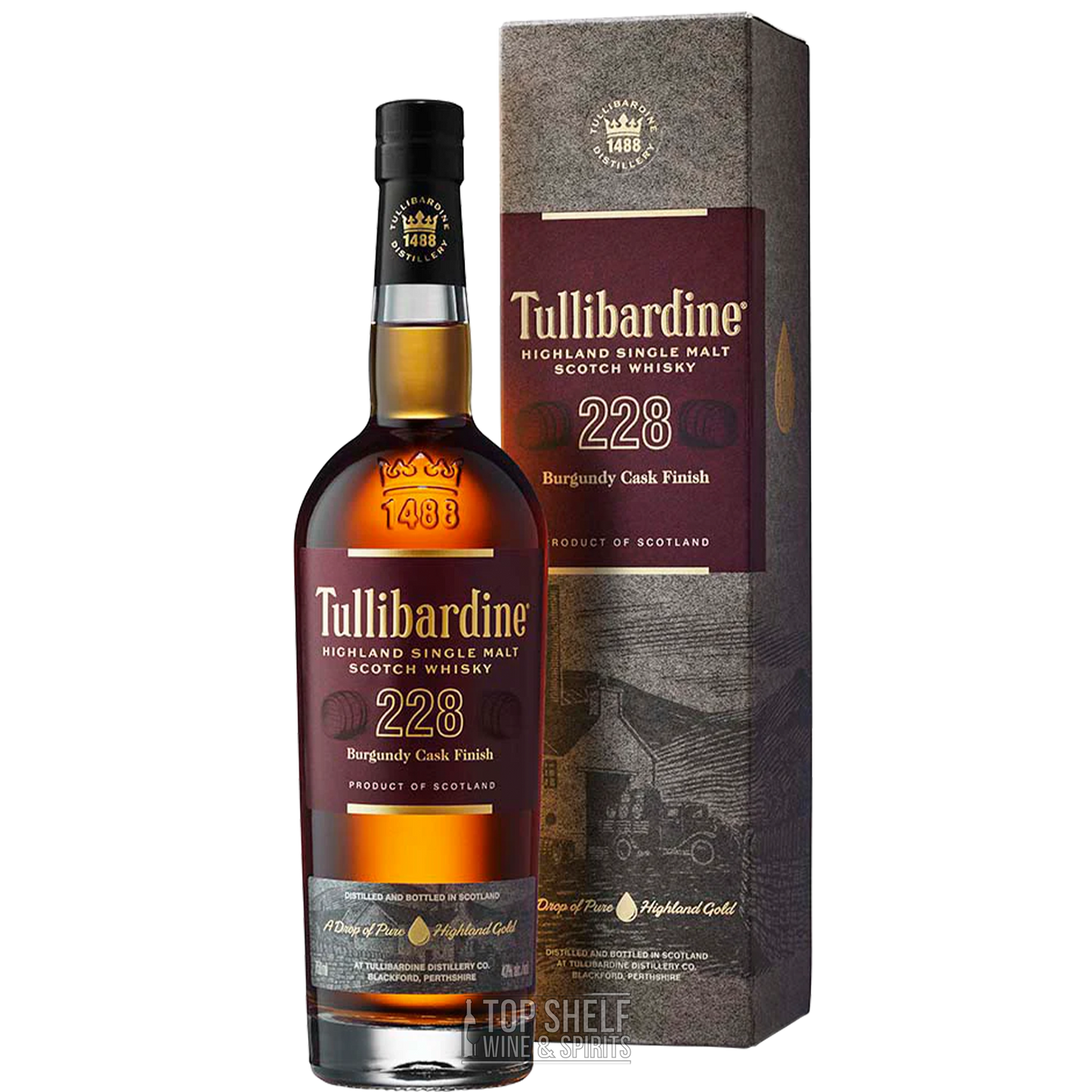 Tullibardine 228 Burgundy Cask Finish Single Malt Scotch