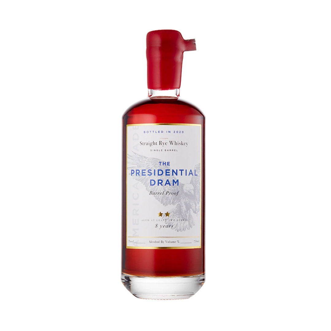 The Presidential Dram 8 Year Rye Barrel Proof Whiskey 2021 750ml