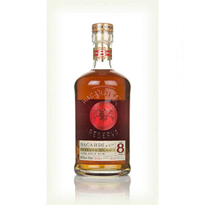 Bacardi Grand Reserva 10 Years Old & 8 Years Old Gift Set W Humidor