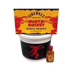 Fireball Cinnamon Whisky Party Bucket 20 50ml Btls