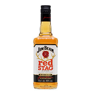 Jim Beam Black Cherry Bourbon Red Stag 750ml