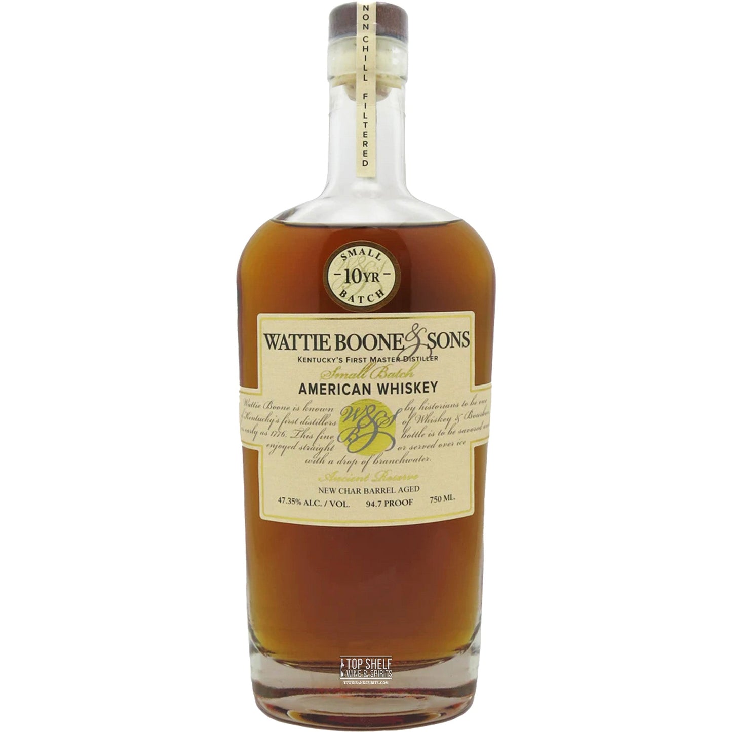 Wattie Boone & Sons 10 Year Small Batch American Whiskey