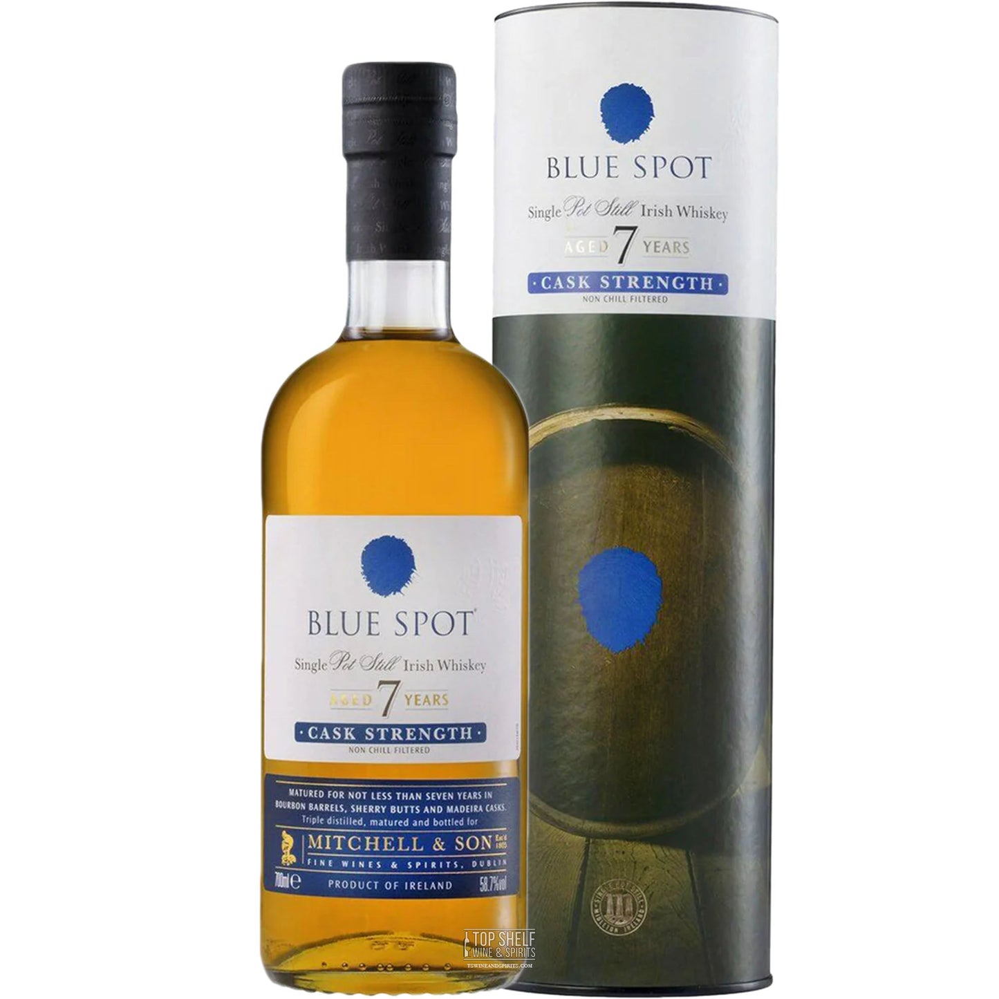 Blue Spot 7 Year Cask Strength Irish Whiskey
