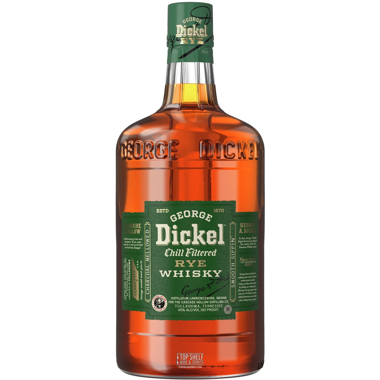 George Dickel Rye Whiskey 1.75 Liter