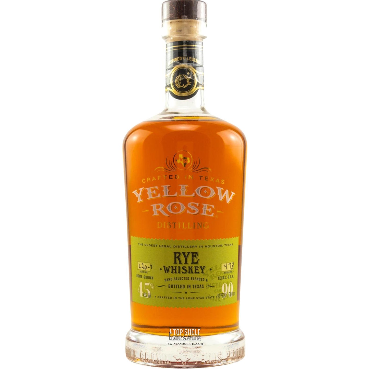 Yellow Rose Rye Whiskey