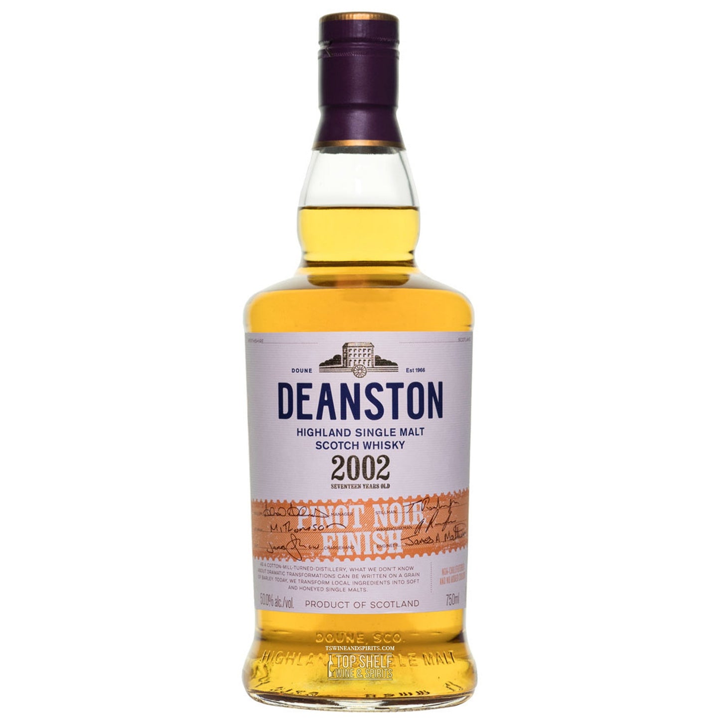Deanston 17 Year Pinot Noir Cask Finish Single Malt Scotch