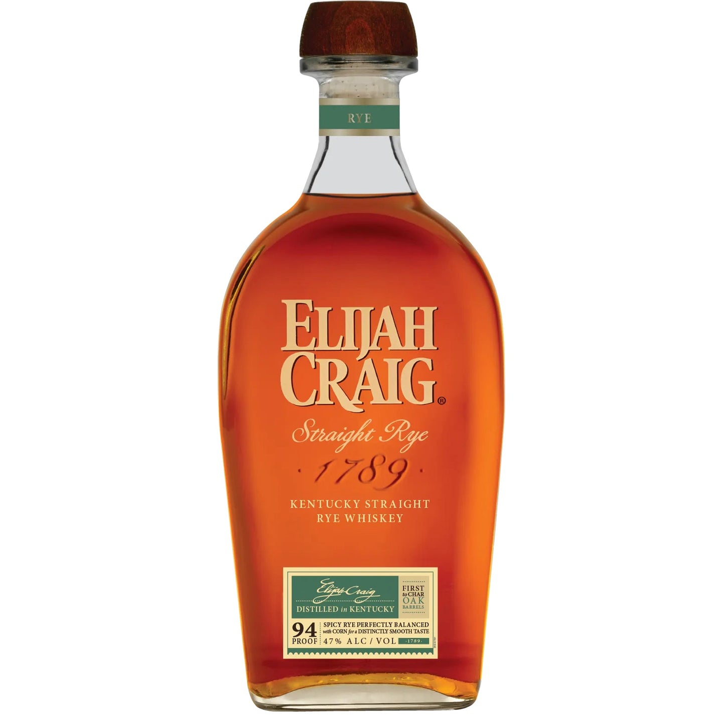 Elijah Craig Straight Rye Kentucky Whiskey