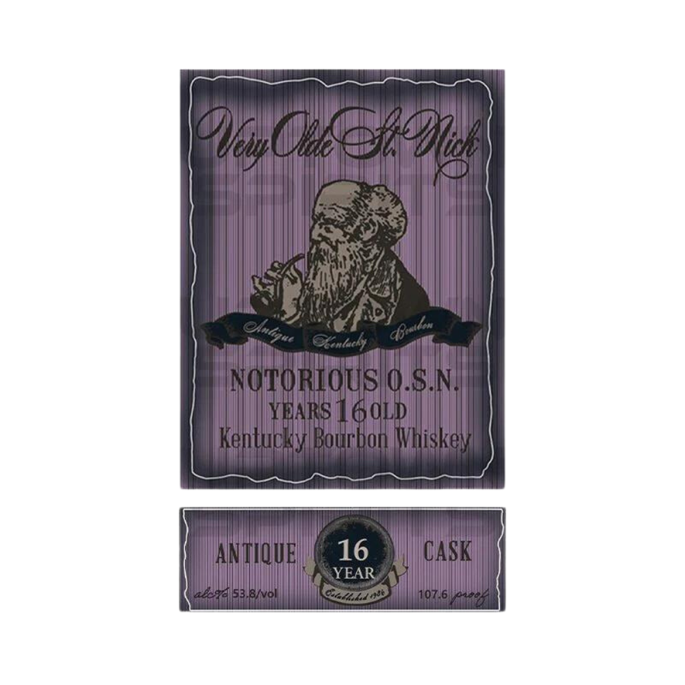 Very Olde St. Nick Notorious O.S.N. 16 Year Old Bourbon