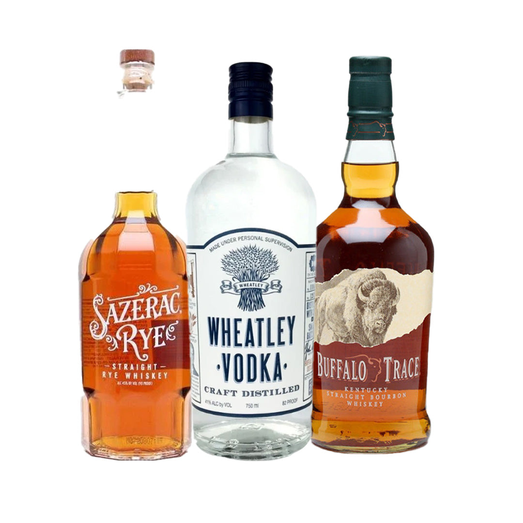 Wheatley Vodka+Sazerac Rye+Buffalo Trace Bourbon Special