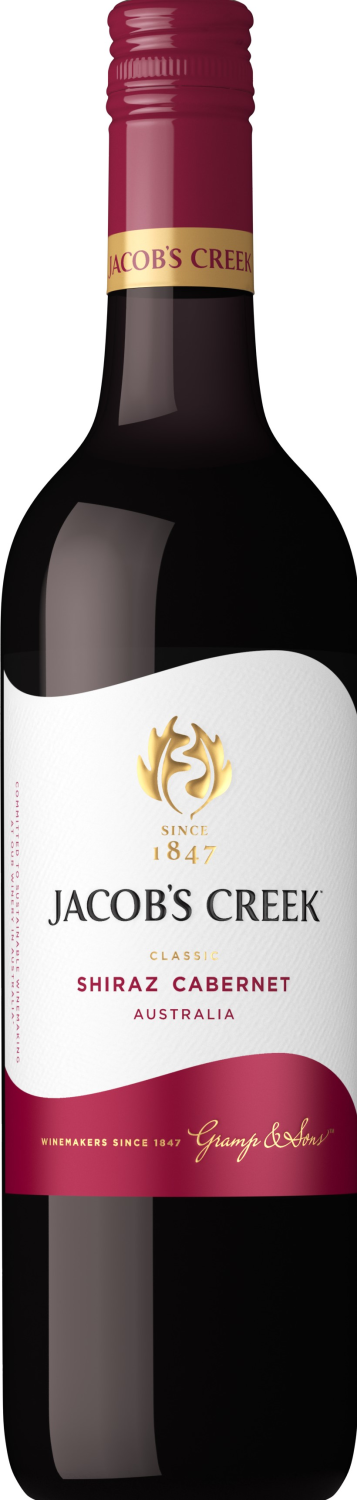 JACOB'S CREEK CLASSIC SHIRAZ CABERNET RED WINE 750 ML