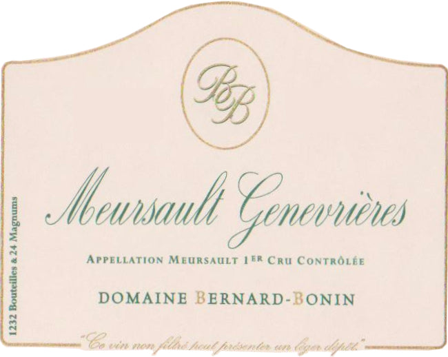 Domaine Bernard-Bonin Meursault Genevrieres Premier Cru (1.5 Liter Magnum) 2019