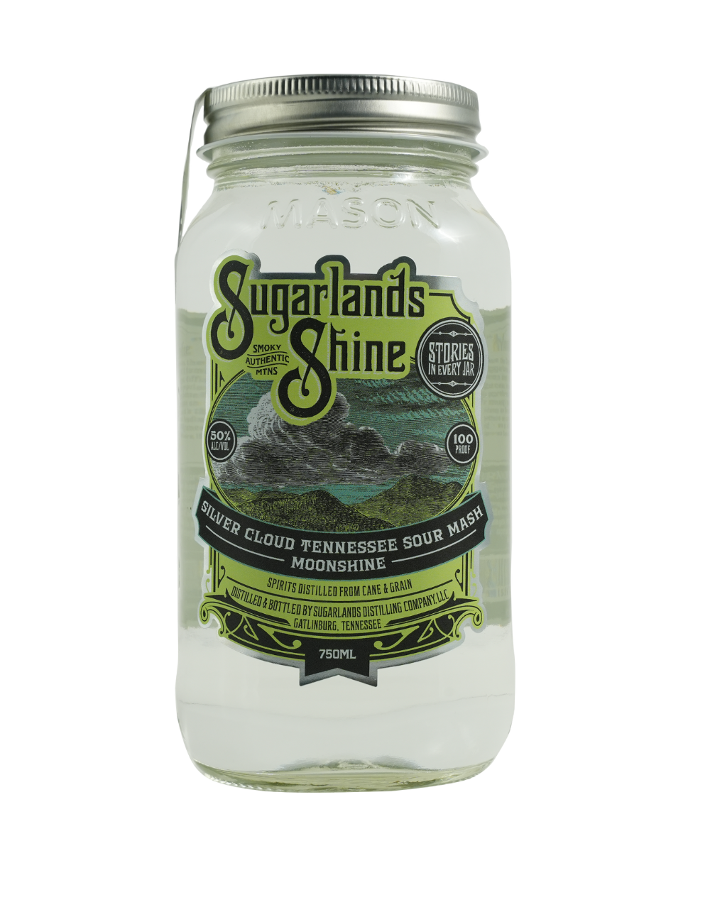 SUGARLANDS SILVER CLOUD TENNESSEE SOUR MASH MOONSHINE 750 ML
