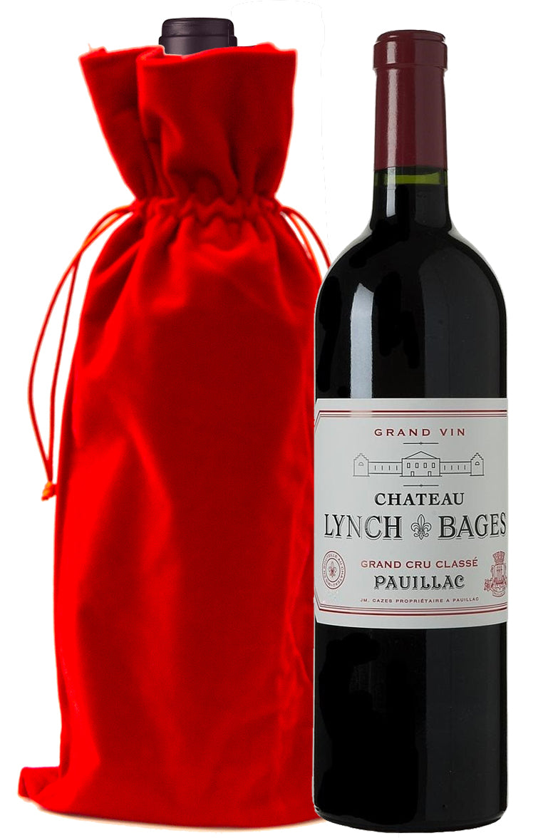 Chateau Lynch-Bages with Red Gift Bag