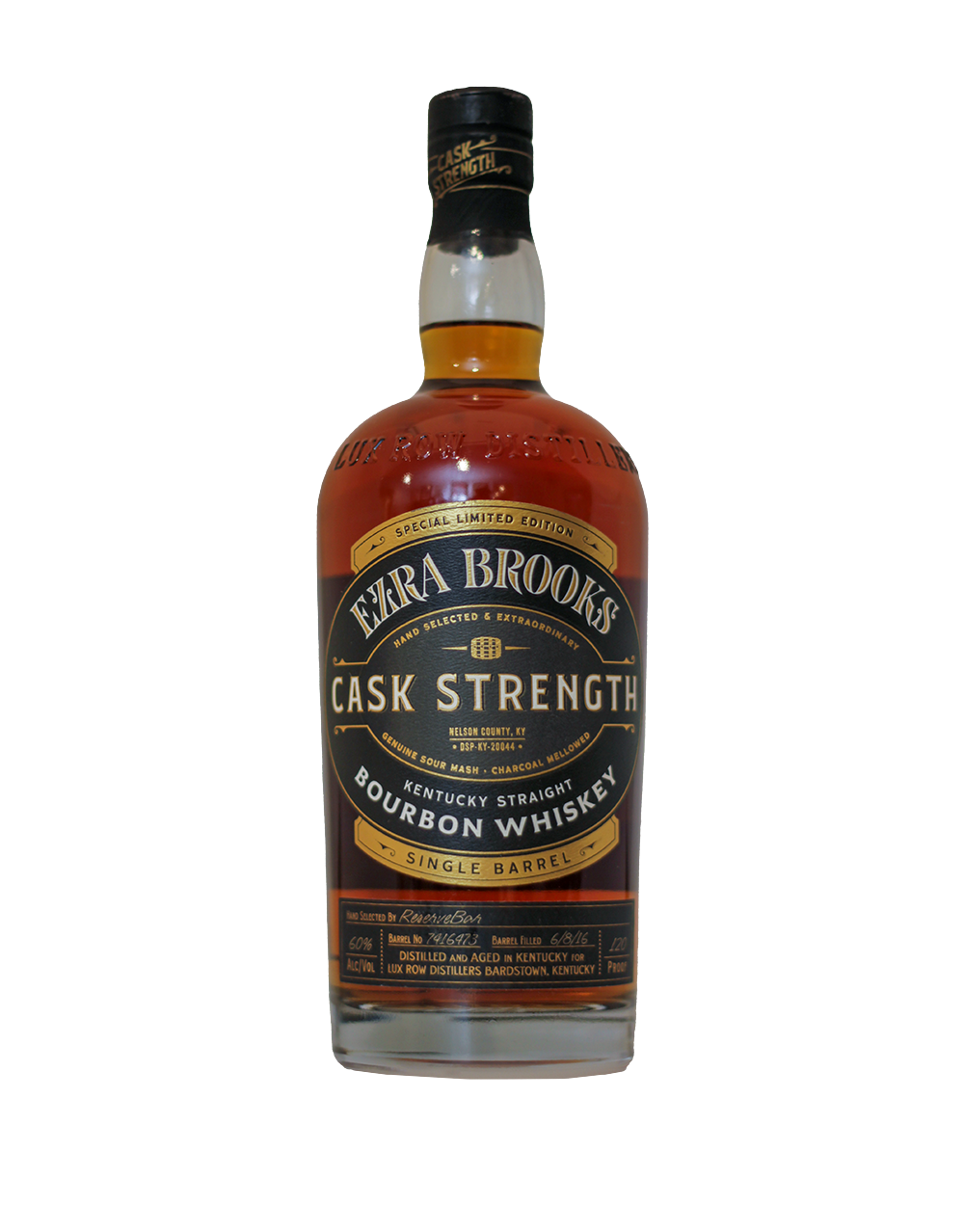 EZRA BROOKS SINGLE BARREL CASK STRENGTH BOURBON S1B22 750 ML