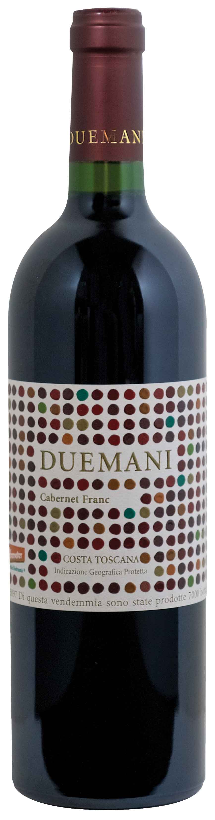 Duemani Cabernet Franc 2020 Front Bottle Shot