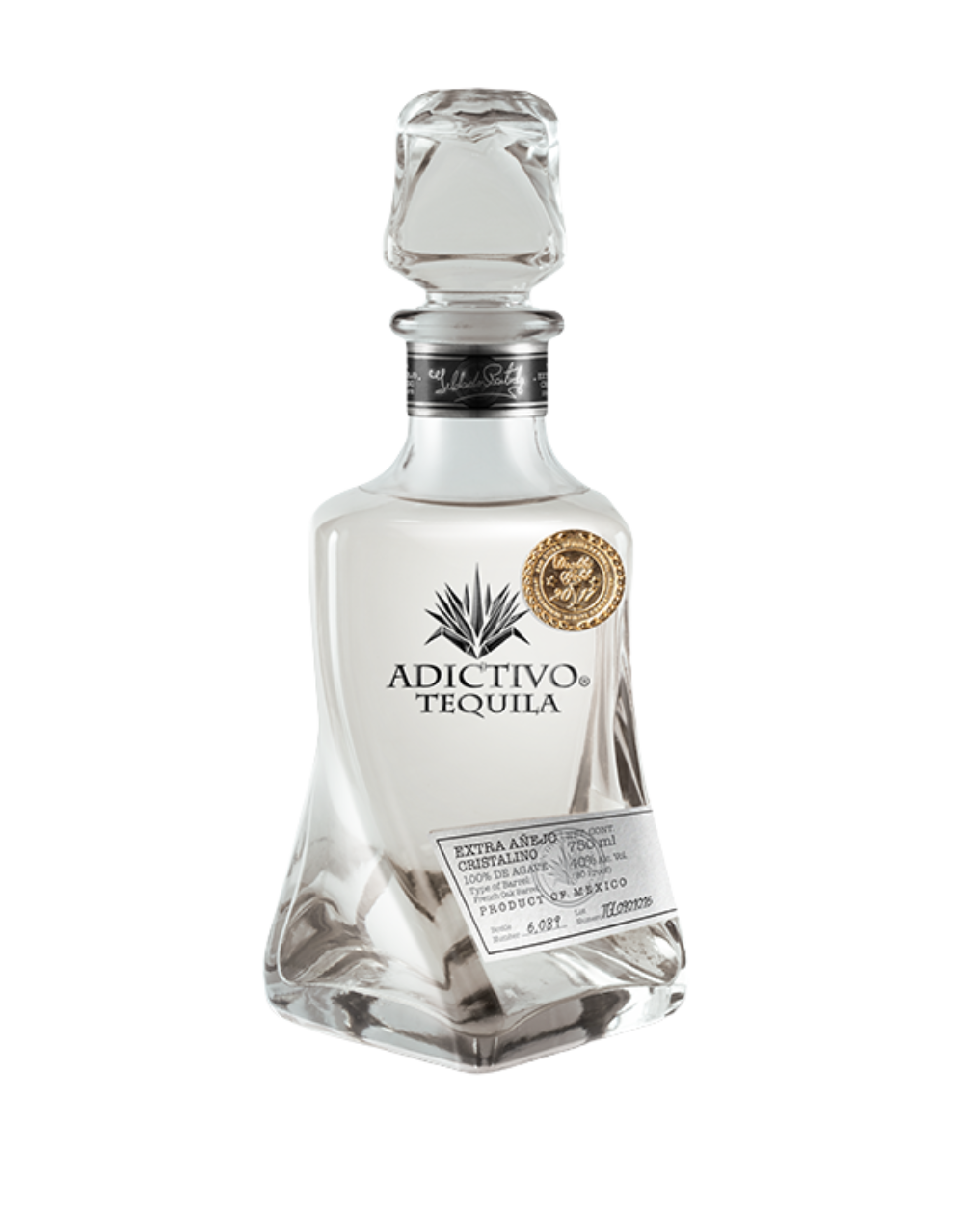 ADICTIVO EXTRA AÑEJO CRISTALINO TEQUILA 750 ML