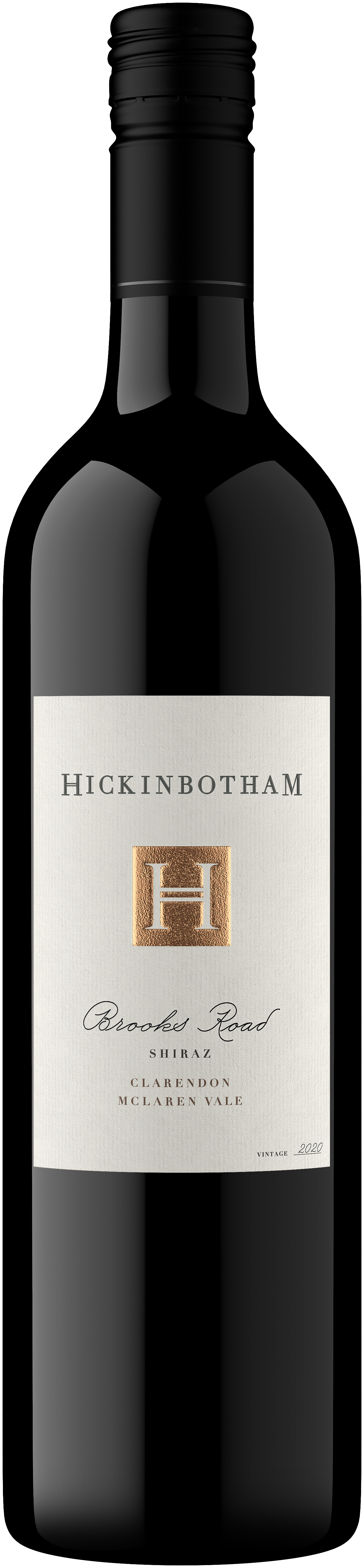 Hickinbotham Brooks Road Shiraz 2019 Front Bottle Shot